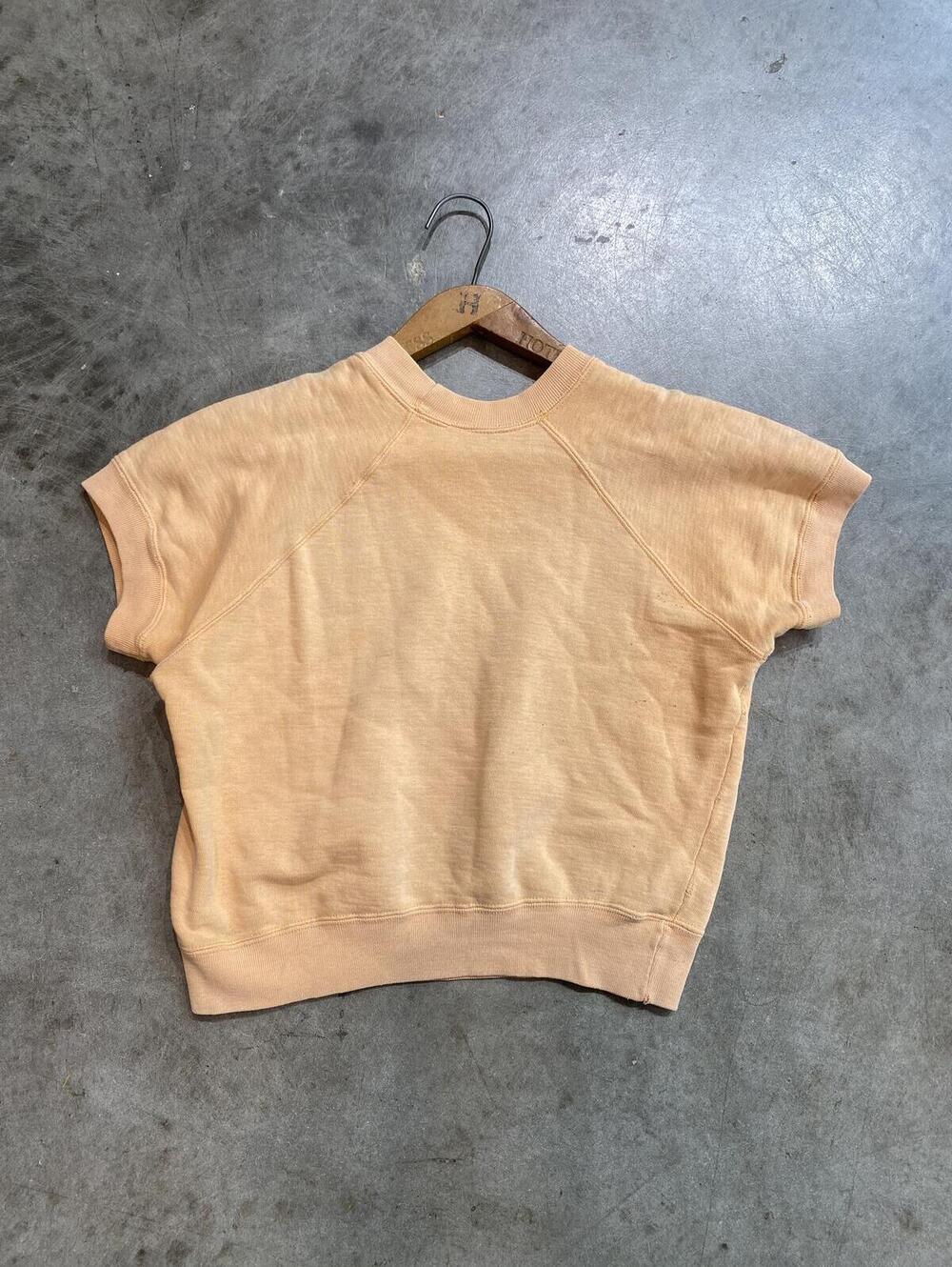 Vintage 1960s Peanuts Linus Sweatshirt KIDS 17X17 vtg 60s distressed faded - Picture 3 of 9